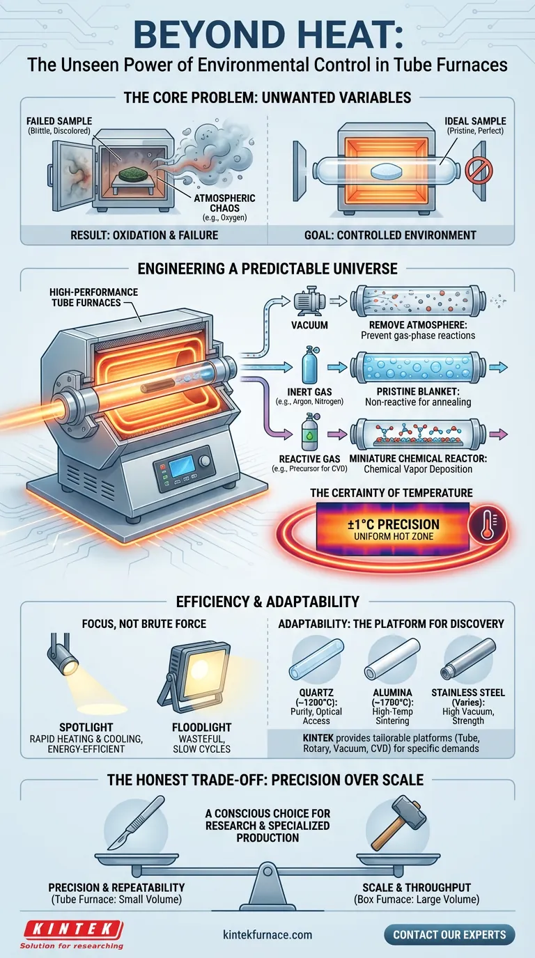 熱を超えて：チューブ炉における環境制御の隠された力 ビジュアルガイド