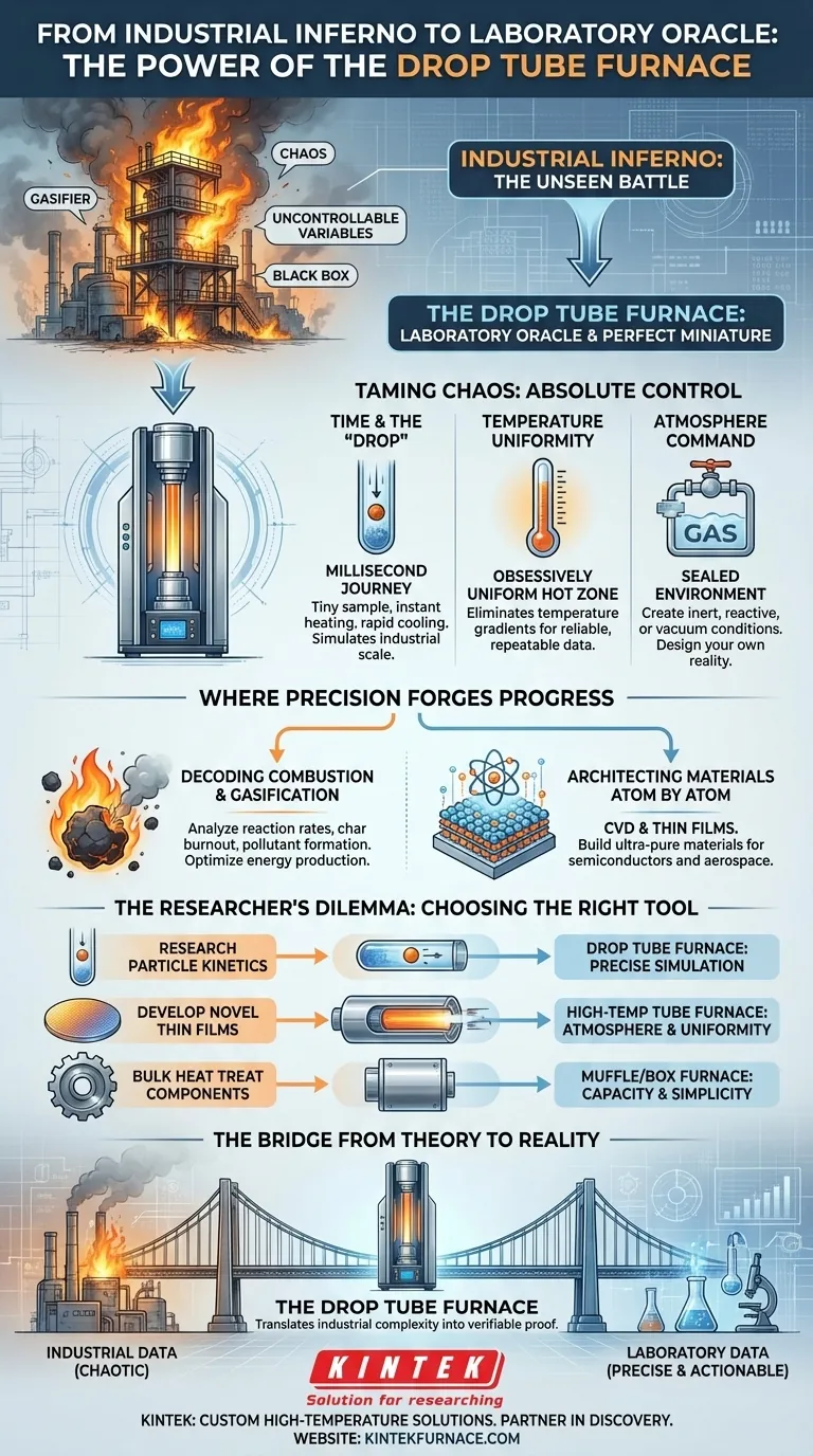 Do Inferno Industrial ao Oráculo Laboratorial: O Poder do Forno de Tubo de Queda Guia Visual