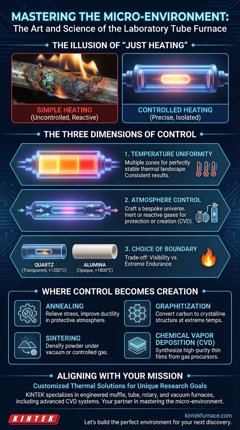 Dominando o Microambiente: A Arte e a Ciência do Forno Tubular de Laboratório Guia Visual