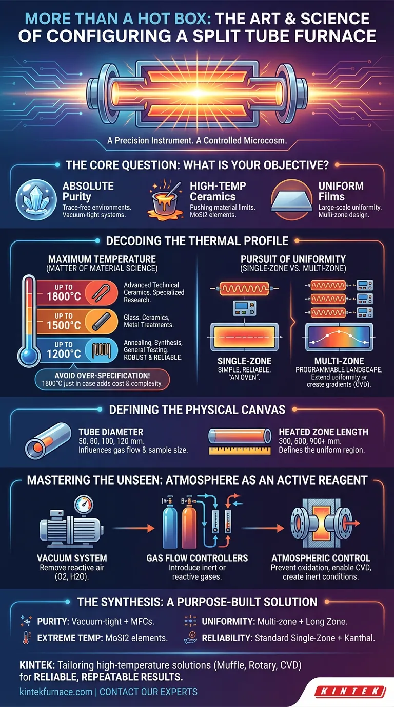 Mais do que uma Caixa Quente: A Arte e a Ciência de Configurar um Forno de Tubo Dividido Guia Visual