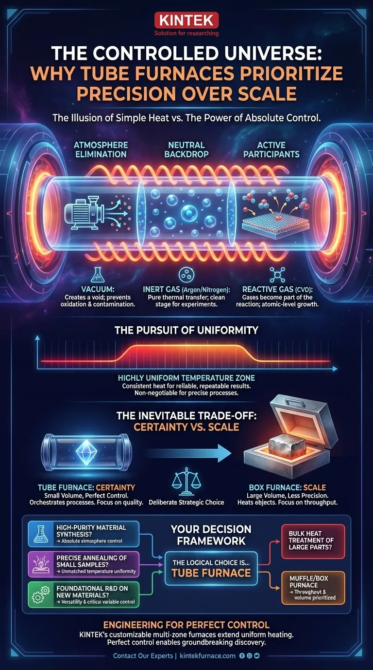 Контролируемая Вселенная: Почему трубчатые печи ставят точность выше масштаба Визуальное руководство
