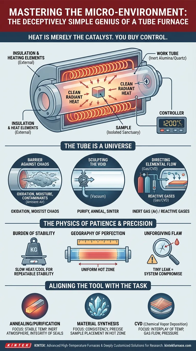 Dominando el Microentorno: La Genialidad Engañosamente Simple de un Horno Tubular Guía Visual