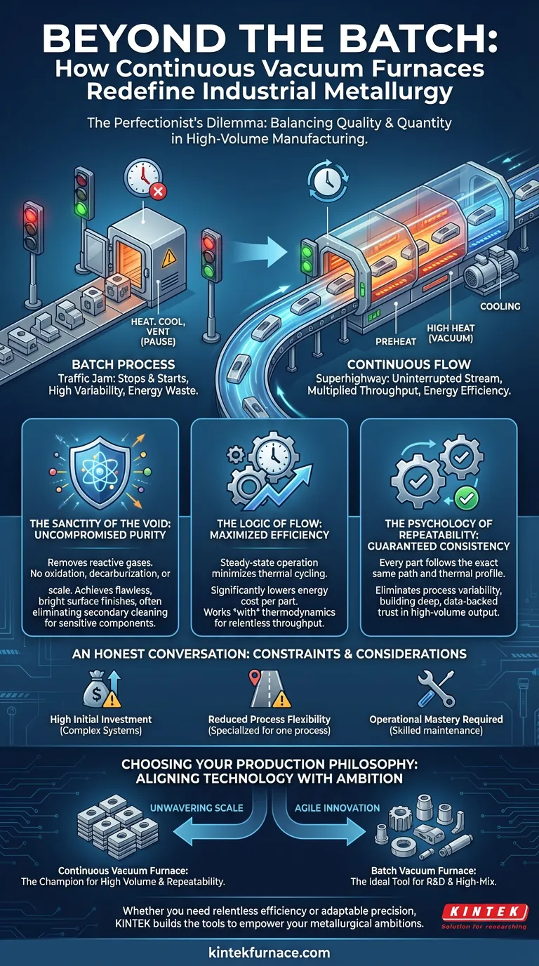 Jenseits der Charge: Wie kontinuierliche Vakuumöfen die industrielle Metallurgie neu definieren Visuelle Anleitung