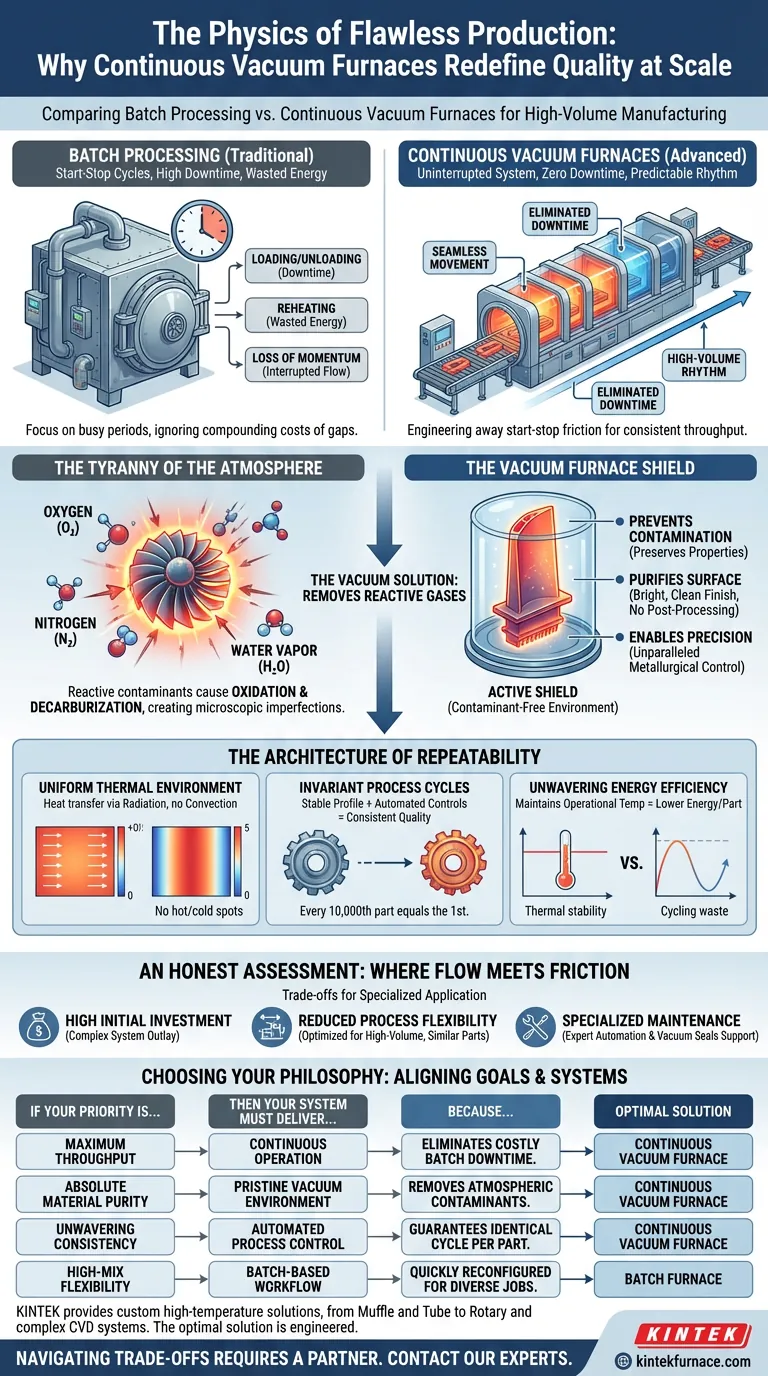 完璧な生産の物理学：連続真空炉がスケールで品質を再定義する理由 ビジュアルガイド