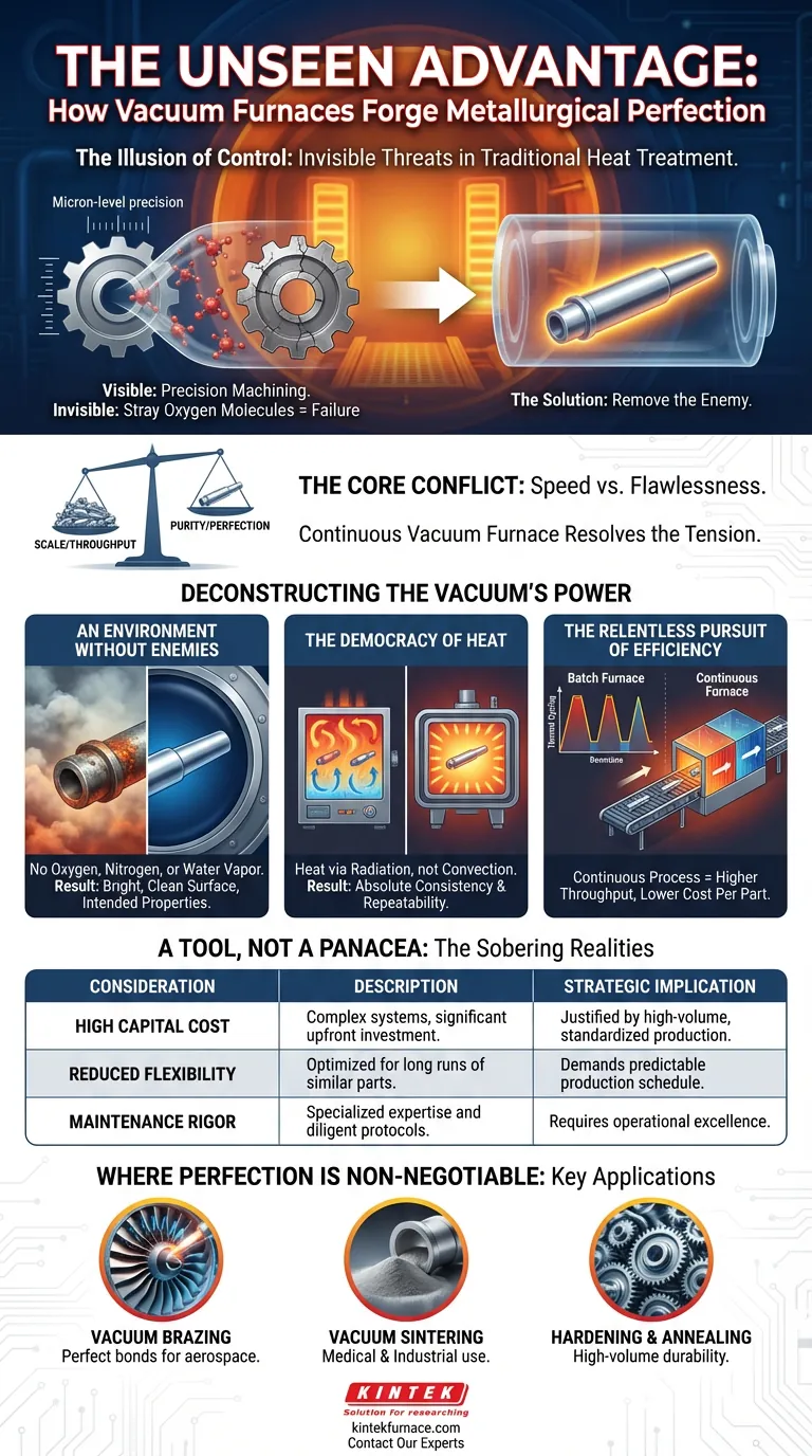 L'avantage invisible : Comment les fours sous vide forgent la perfection métallurgique Guide Visuel