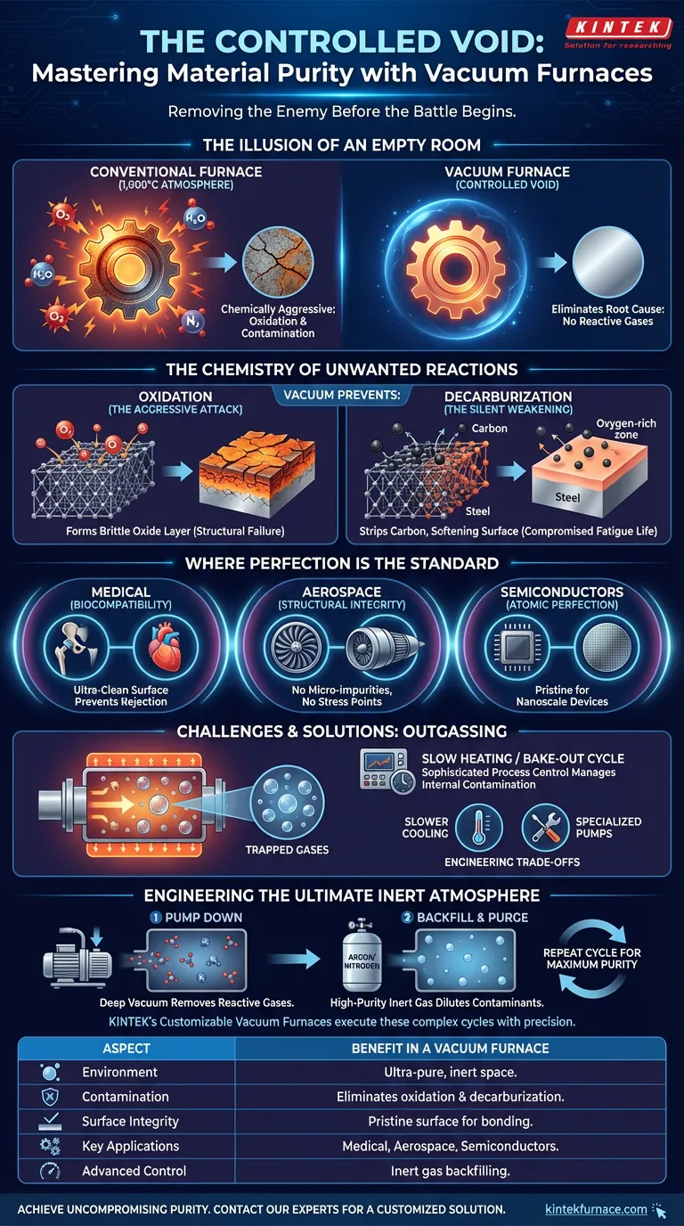 O Vazio Controlado: Dominando a Pureza do Material com Fornos a Vácuo Guia Visual
