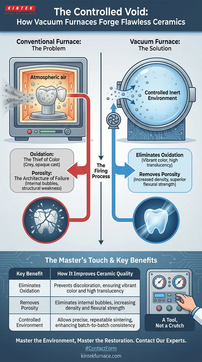 제어된 진공: 진공로가 완벽한 세라믹을 만드는 방법 시각적 가이드