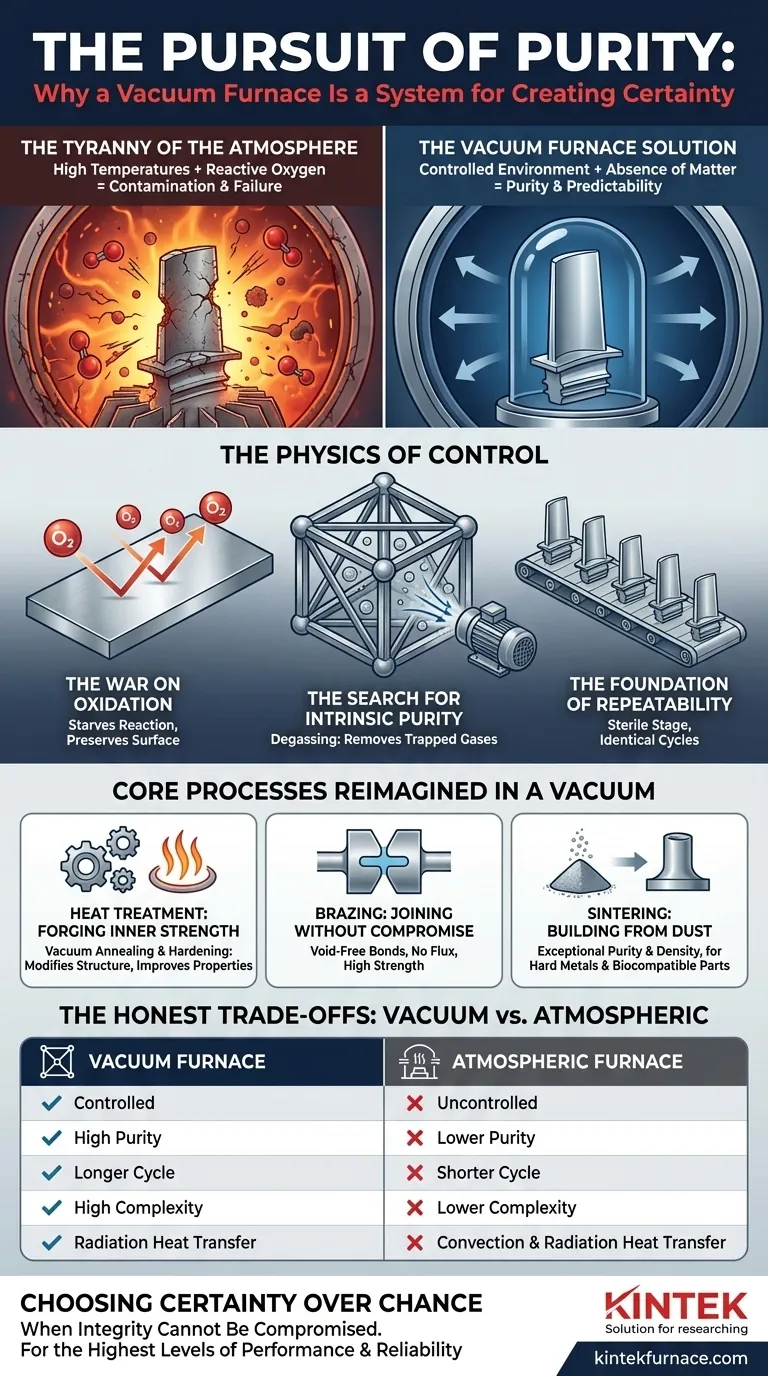 纯度的追求：为什么真空炉是创造确定性的系统 图解指南