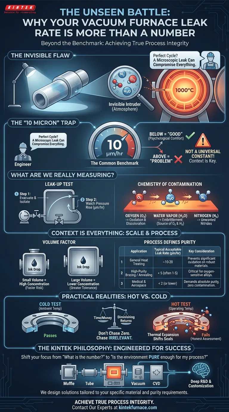 Der unsichtbare Kampf: Warum die Leckrate Ihres Vakuumofens mehr als nur eine Zahl ist Visuelle Anleitung
