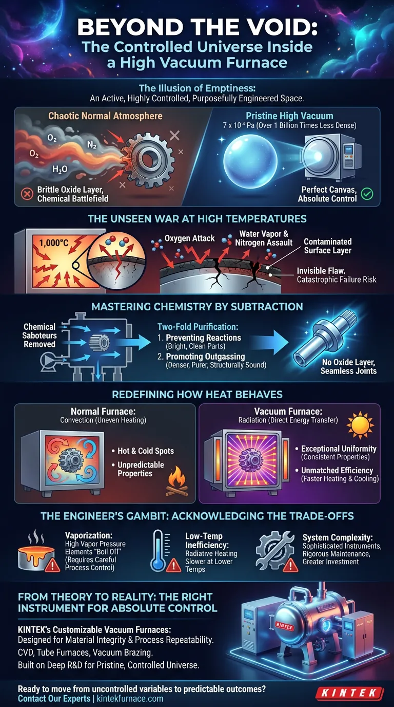 Além do Vácuo: O Universo Controlado Dentro de um Forno de Alto Vácuo Guia Visual