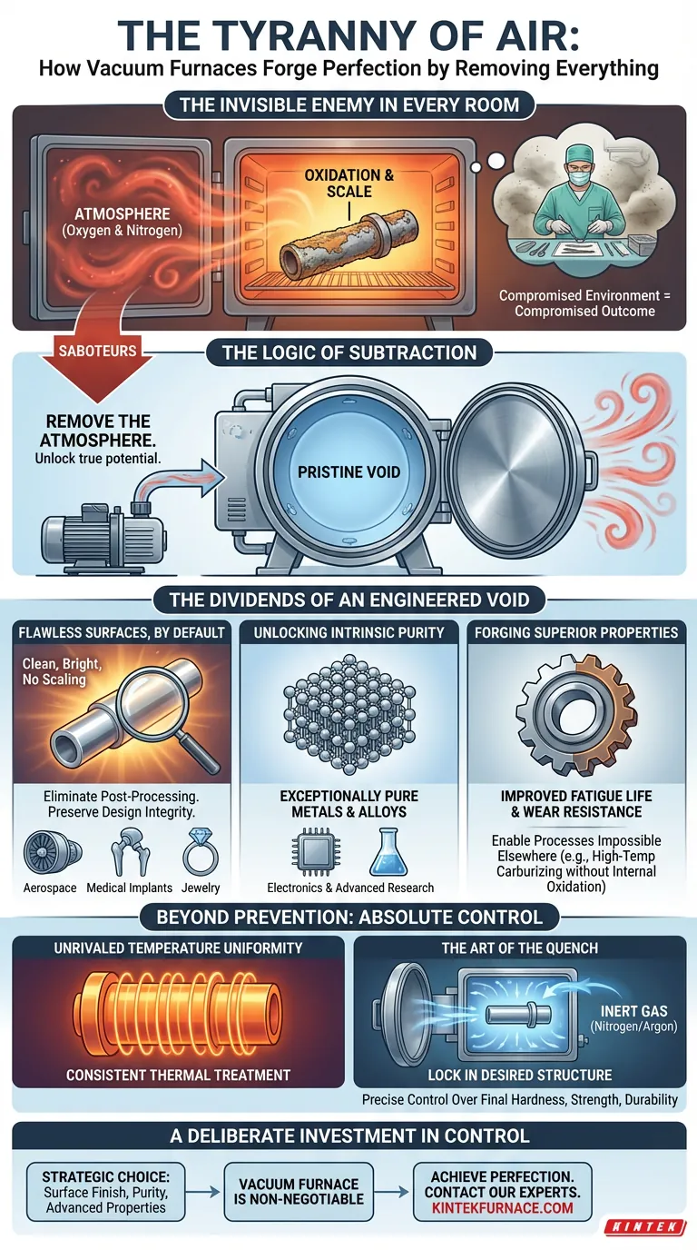 استبداد الهواء: كيف تصنع أفران التفريغ الكمال بإزالة كل شيء دليل مرئي