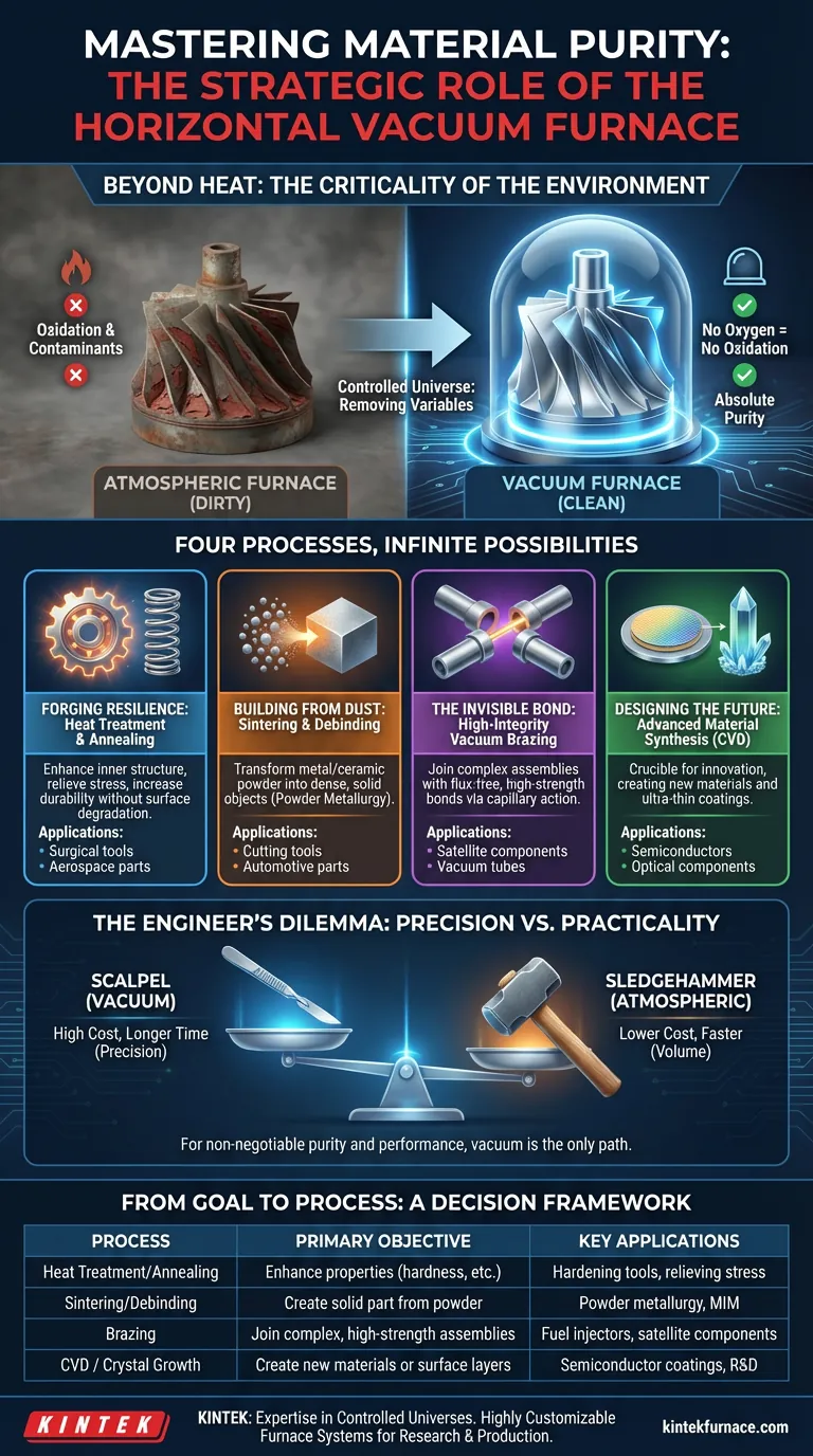 Meisterhafte Materialreinheit: Die strategische Rolle der horizontalen Vakuumkammer Visuelle Anleitung