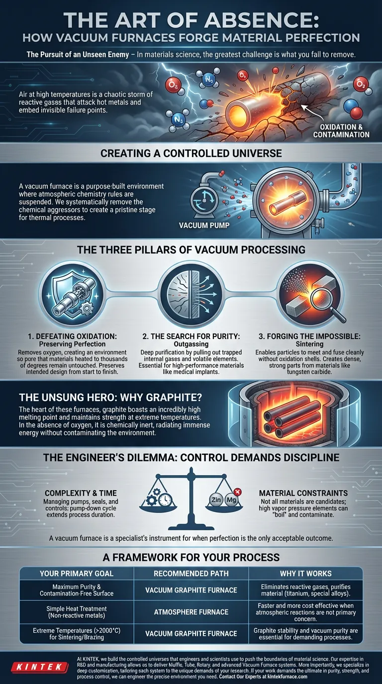 A Arte da Ausência: Como Fornos a Vácuo Forjam a Perfeição do Material Guia Visual