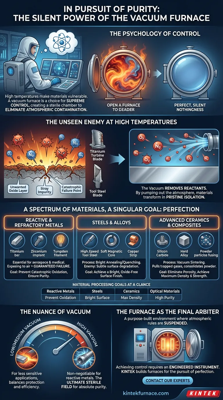 في السعي نحو النقاء: القوة الصامتة للفرن الفراغي دليل مرئي