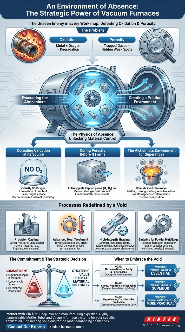 Um Ambiente de Ausência: O Poder Estratégico dos Fornos a Vácuo Guia Visual