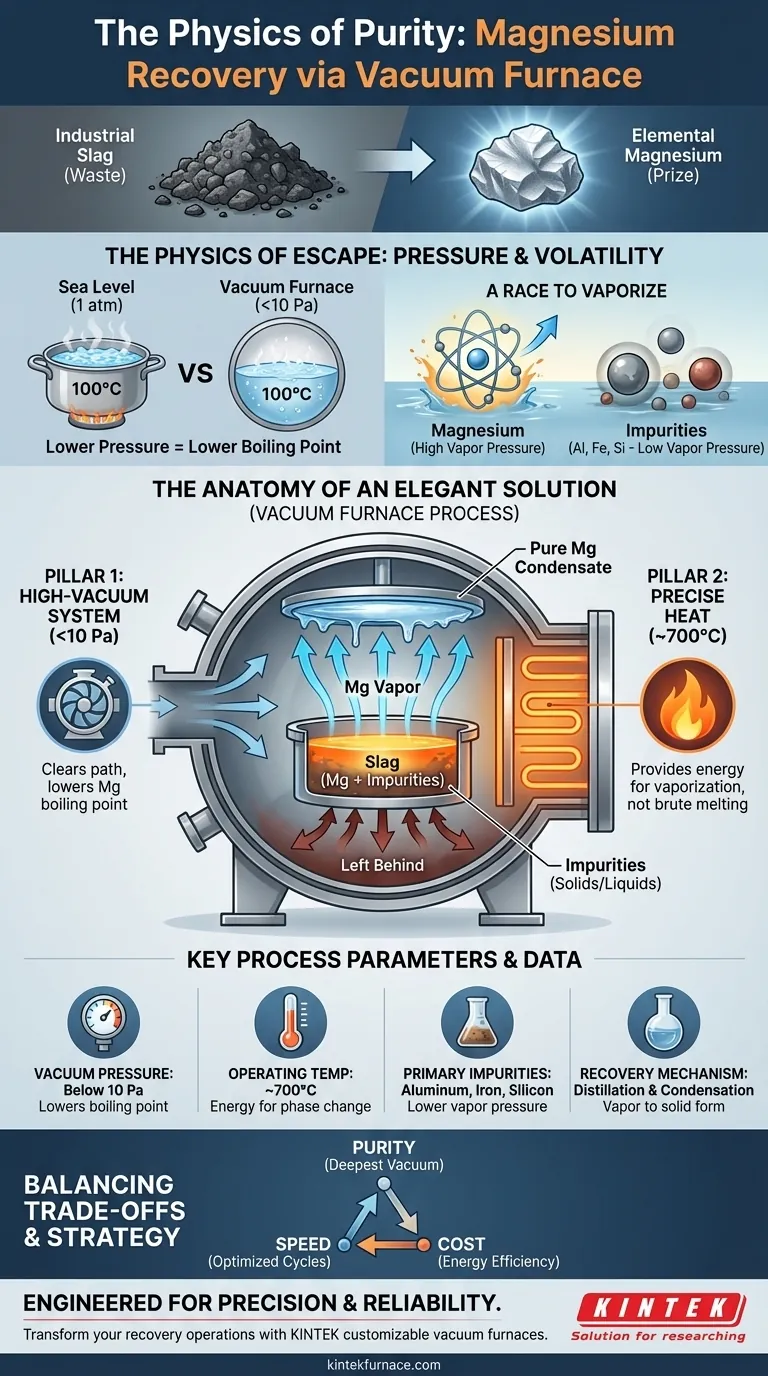 순수성의 물리학: 진공로가 열역학을 이용하여 마그네슘을 회수하는 방법 시각적 가이드