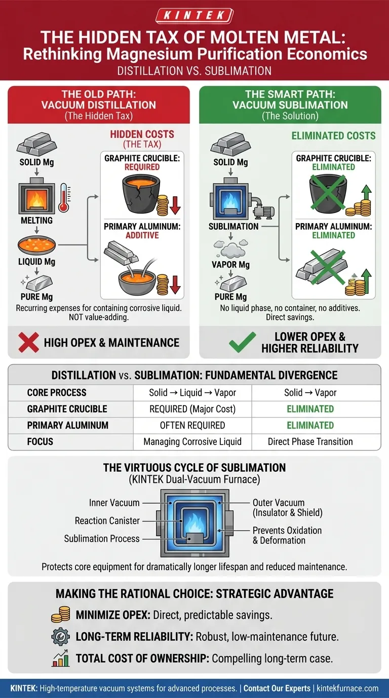 O Imposto Oculto do Metal Derretido: Repensando a Economia da Purificação de Magnésio Guia Visual