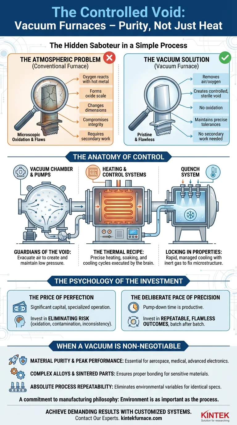 The Controlled Void: A Vacuum Furnace is a Tool for Purity, Not Just Heat Visual Guide