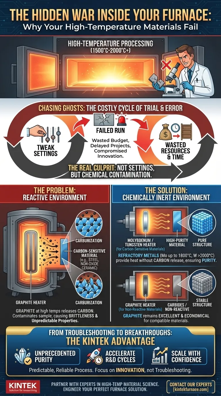 Por que seus materiais de alta temperatura falham: A guerra oculta dentro do seu forno Guia Visual