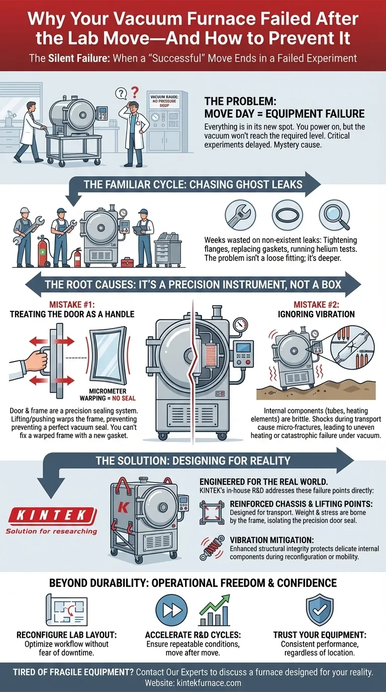 Pourquoi votre four sous vide est tombé en panne après le déménagement du laboratoire — Et comment l'éviter Guide Visuel