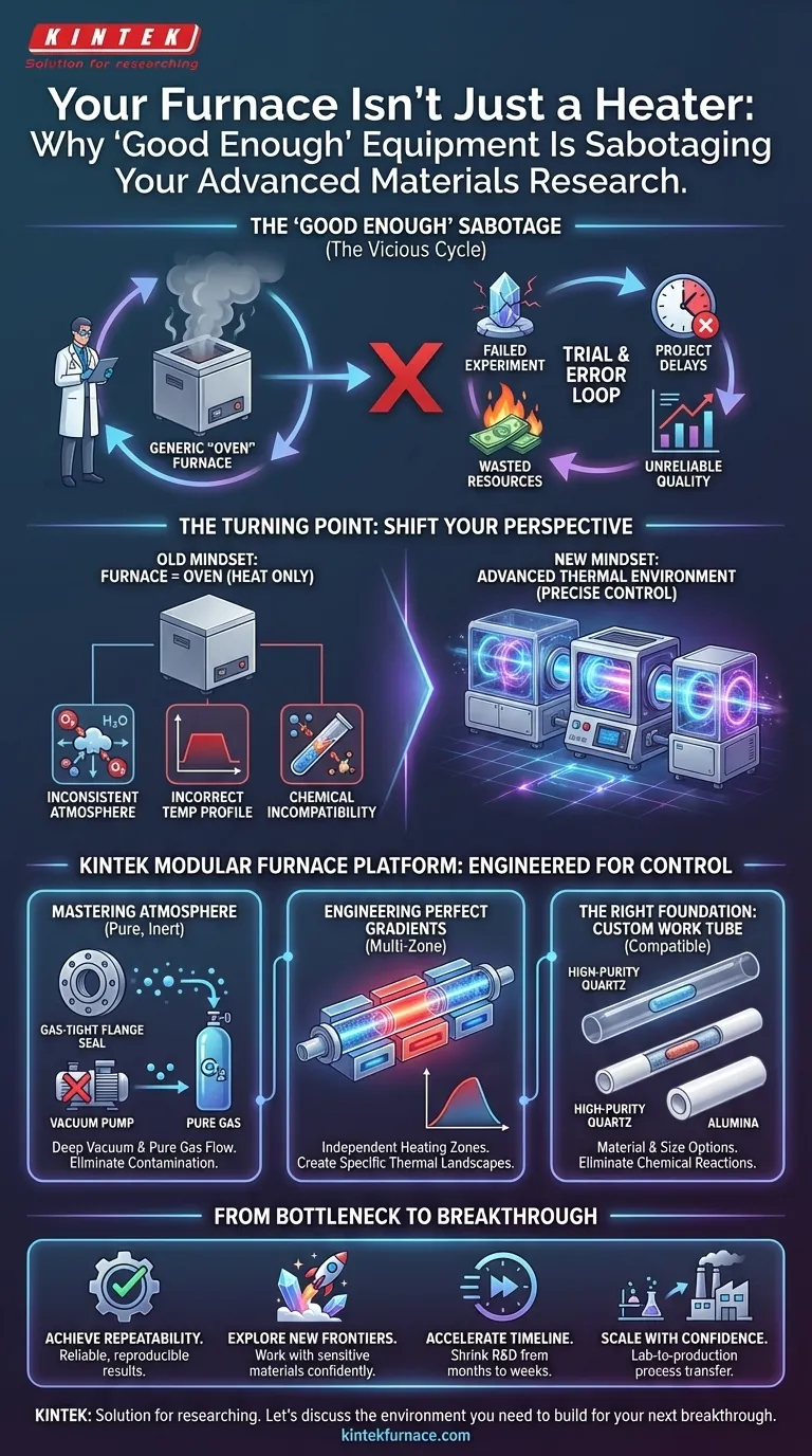 Ваша печь — это больше, чем просто обогреватель: почему «достаточно хорошего» оборудования саботирует ваши исследования передовых материалов Визуальное руководство