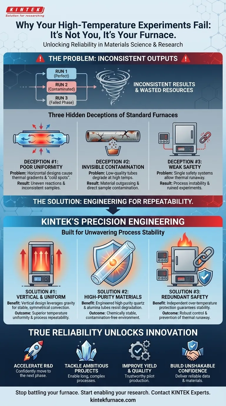 Por Que Seus Experimentos de Alta Temperatura Falham: Não É Azar, É o Seu Forno Guia Visual