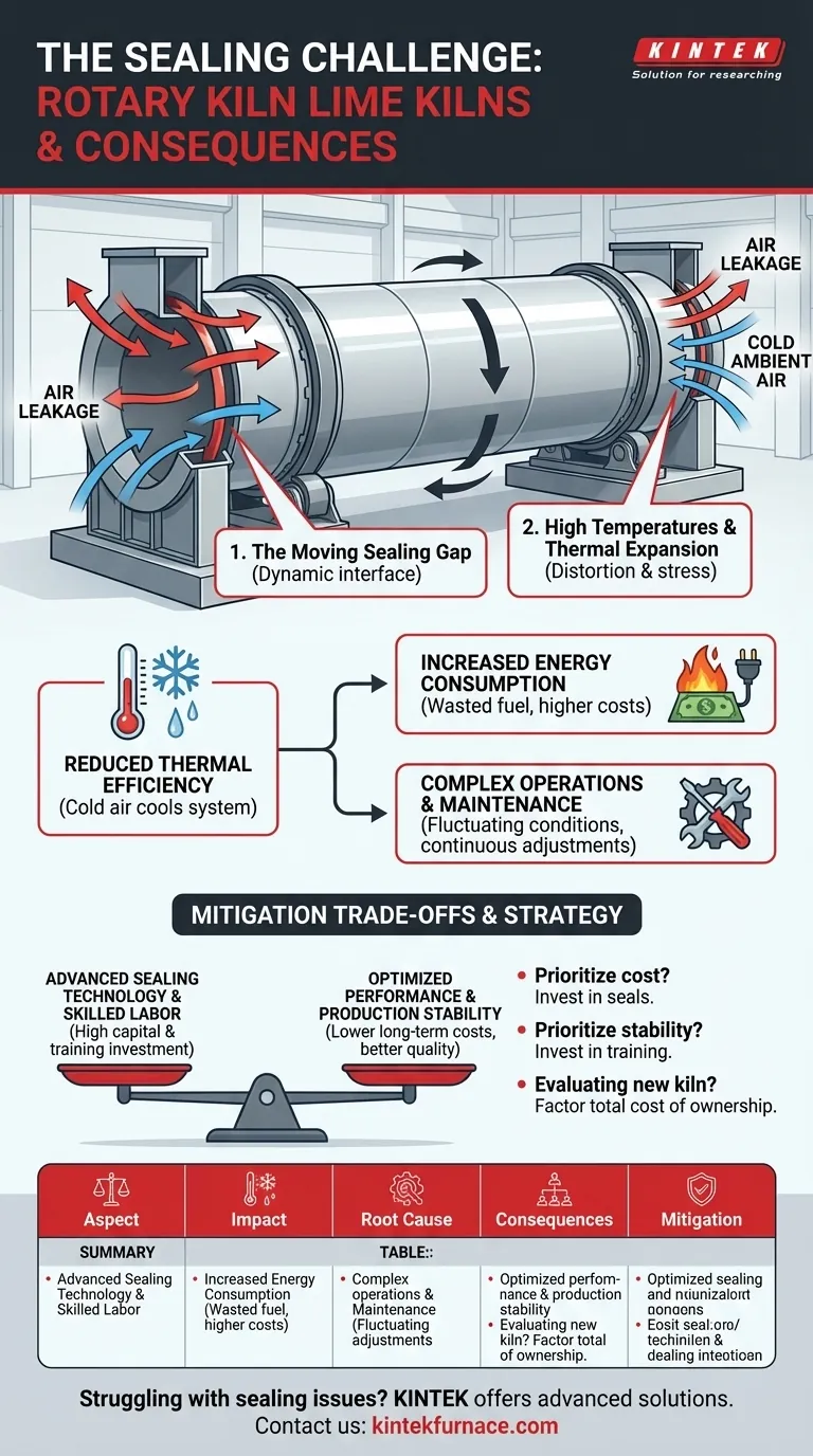 Por que o forno de cal em forno rotativo apresenta um desempenho de vedação deficiente e quais são as consequências? Aumente a Eficiência e Reduza os Custos Guia Visual