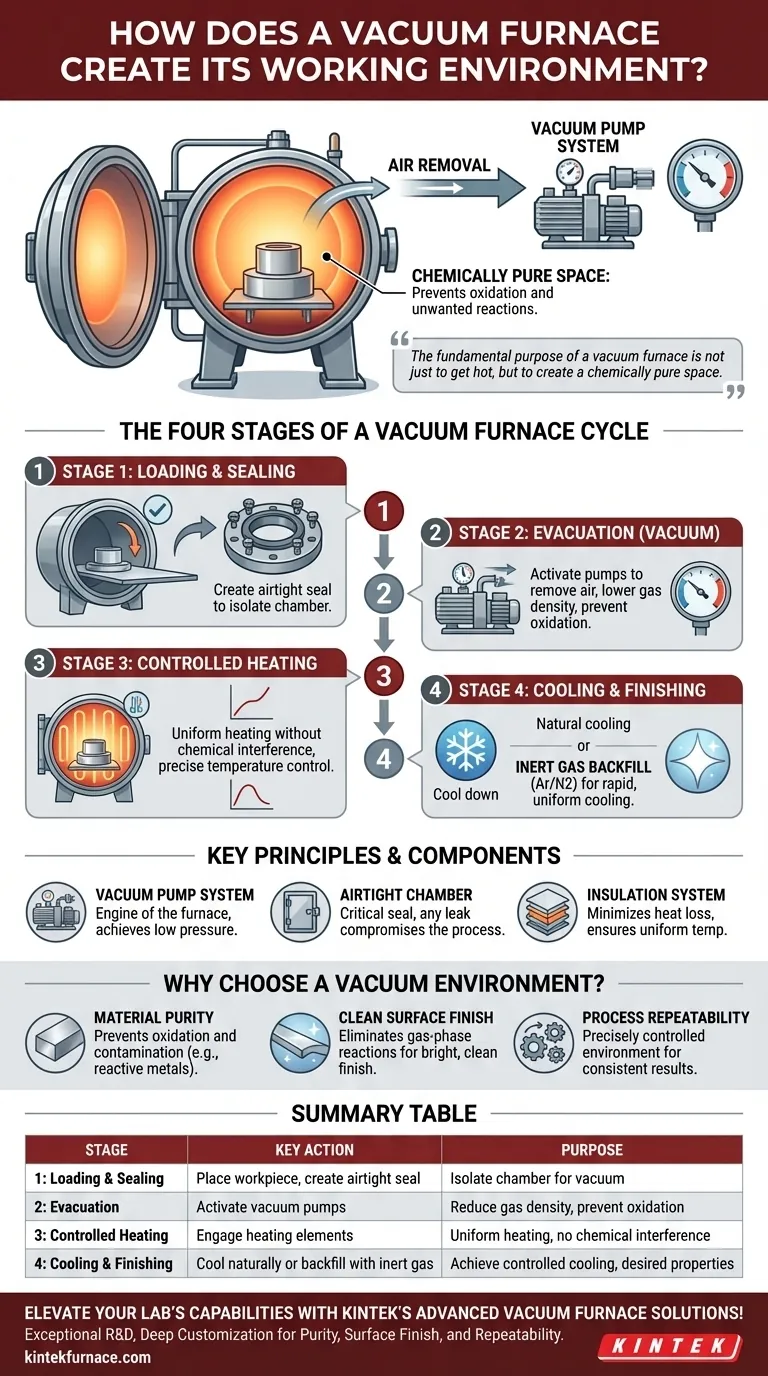 كيف تخلق الأفران الفراغية بيئة العمل الخاصة بها؟ اكشف الأسرار وراء النقاء والدقة دليل مرئي