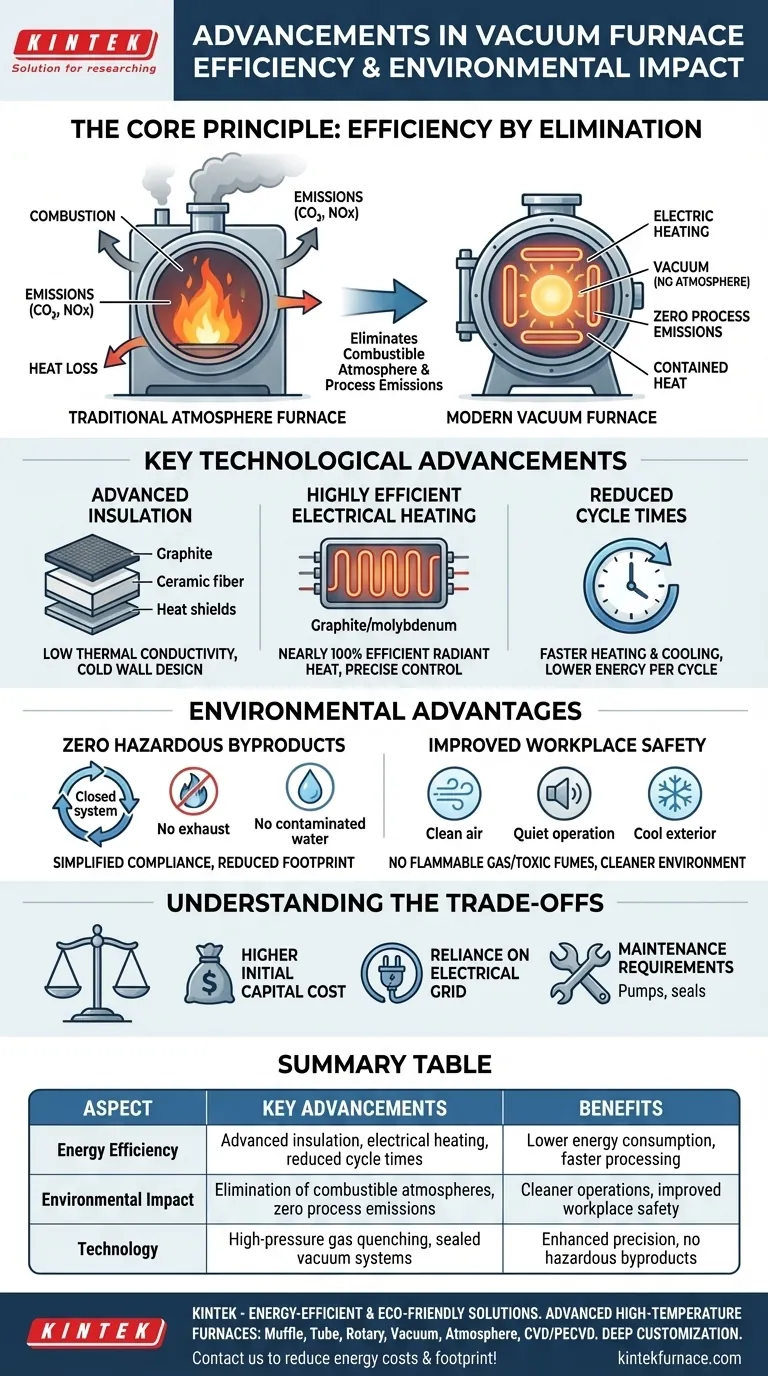 What advancements have been made in vacuum furnace energy efficiency and environmental impact? Discover Cleaner, More Efficient Heat Treatment Visual Guide