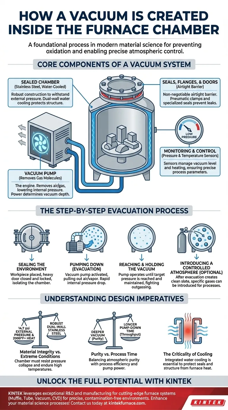 ¿Cómo se crea un vacío dentro de la cámara del horno? Domine el proceso para obtener resultados sin contaminación Guía Visual