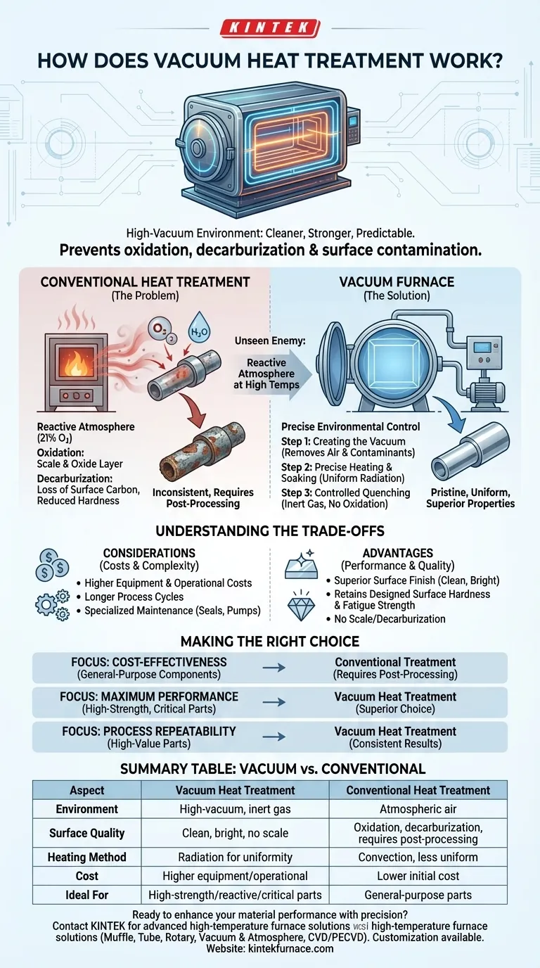How does vacuum heat treatment work? Achieve Cleaner, Stronger Materials with Precision Visual Guide