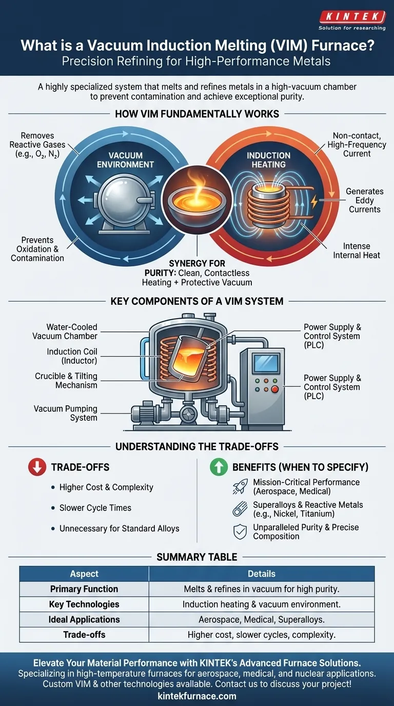 ¿Qué es un horno de Fusión por Inducción al Vacío (VIM) y para qué sirve? Descubra la Fusión de Precisión para Aleaciones de Alta Pureza Guía Visual