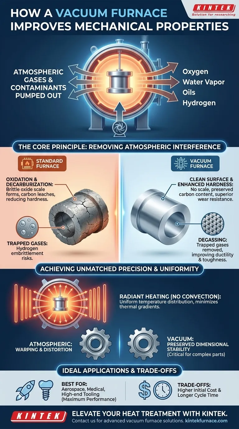 Como um forno a vácuo melhora as propriedades mecânicas das peças? Aumentar a Resistência e a Durabilidade Guia Visual