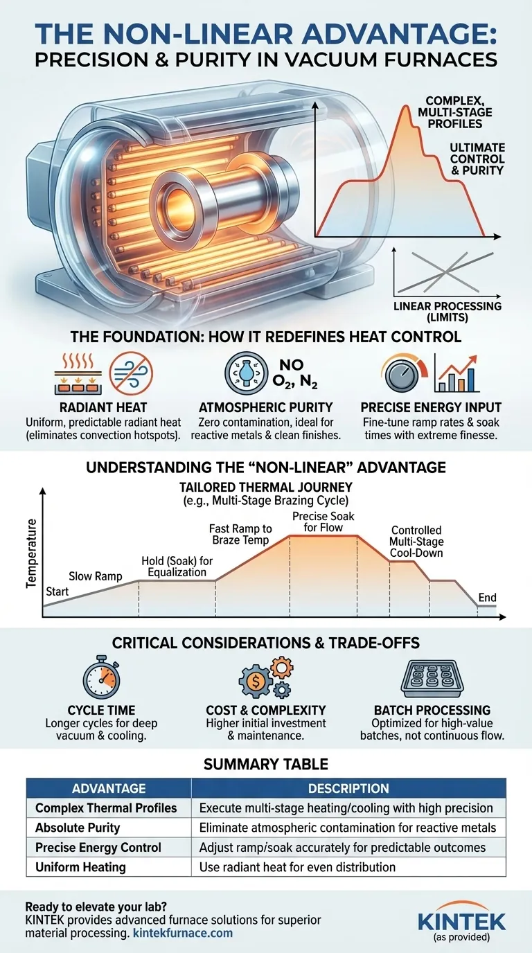 What advantages does the non-linear processing in a vacuum furnace offer? Achieve Precise Material Control Visual Guide
