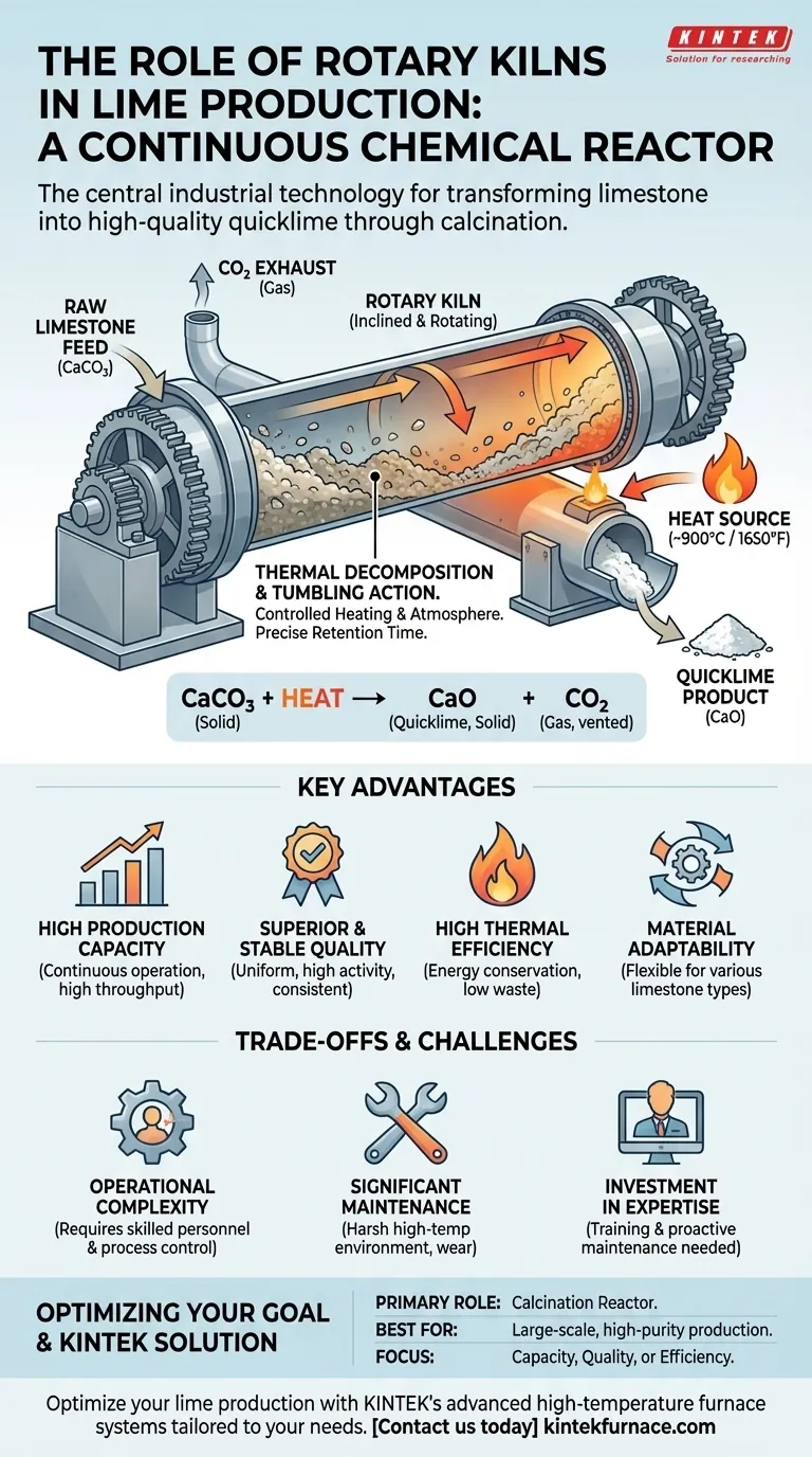 回转窑在石灰生产中扮演什么角色？高质量工业产出的关键 图解指南