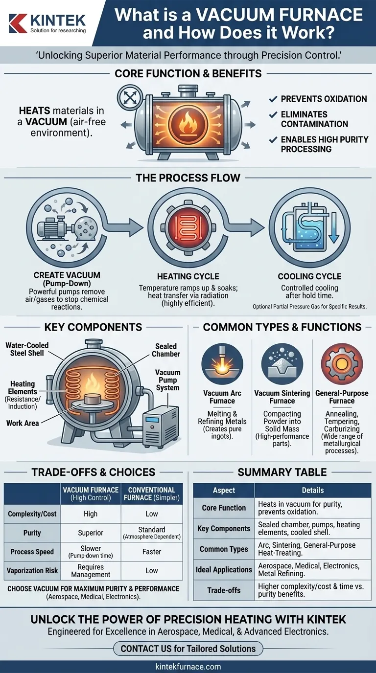 진공로란 무엇이며 어떻게 작동하나요? 우수 재료를 위한 고순도 열처리의 달인 시각적 가이드