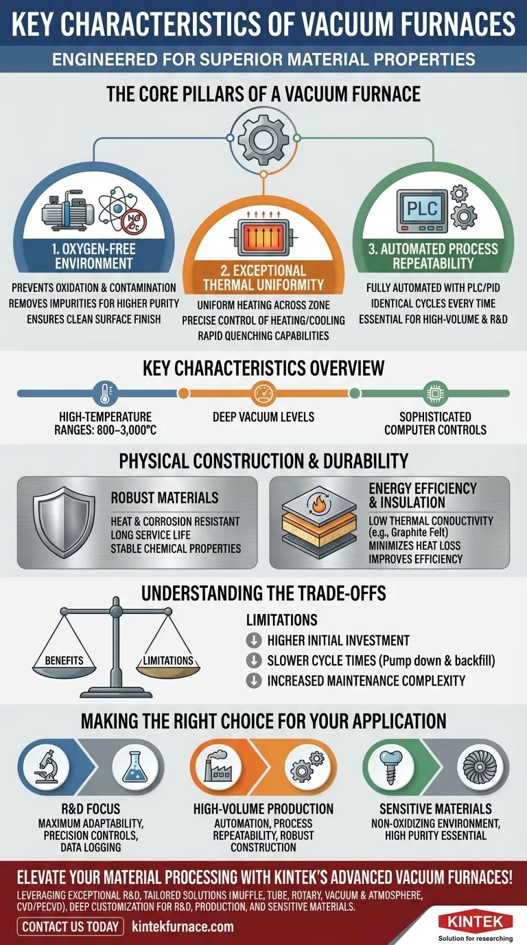 What are the key characteristics of vacuum furnaces? Achieve Superior Material Processing Visual Guide