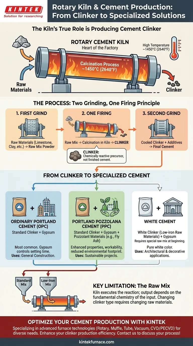 ما هي أنواع الإسمنت التي يمكن إنتاجها باستخدام فرن الإسمنت الدوار؟ أطلق العنان للكلنكر متعدد الاستخدامات لأنواع الإسمنت المتنوعة دليل مرئي