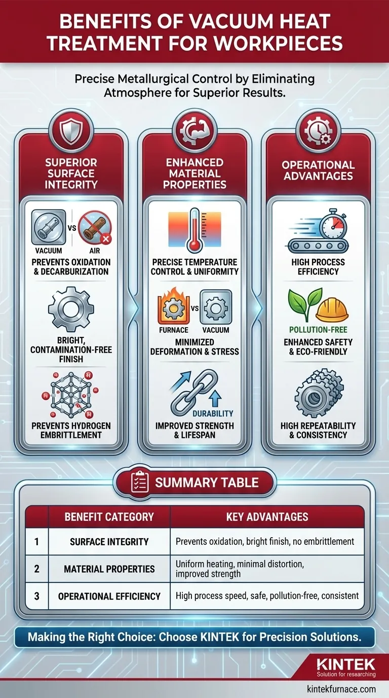 Was sind die Vorteile der Vakuumwärmebehandlung für Werkstücke? Erhöhte Präzision und Haltbarkeit Visuelle Anleitung