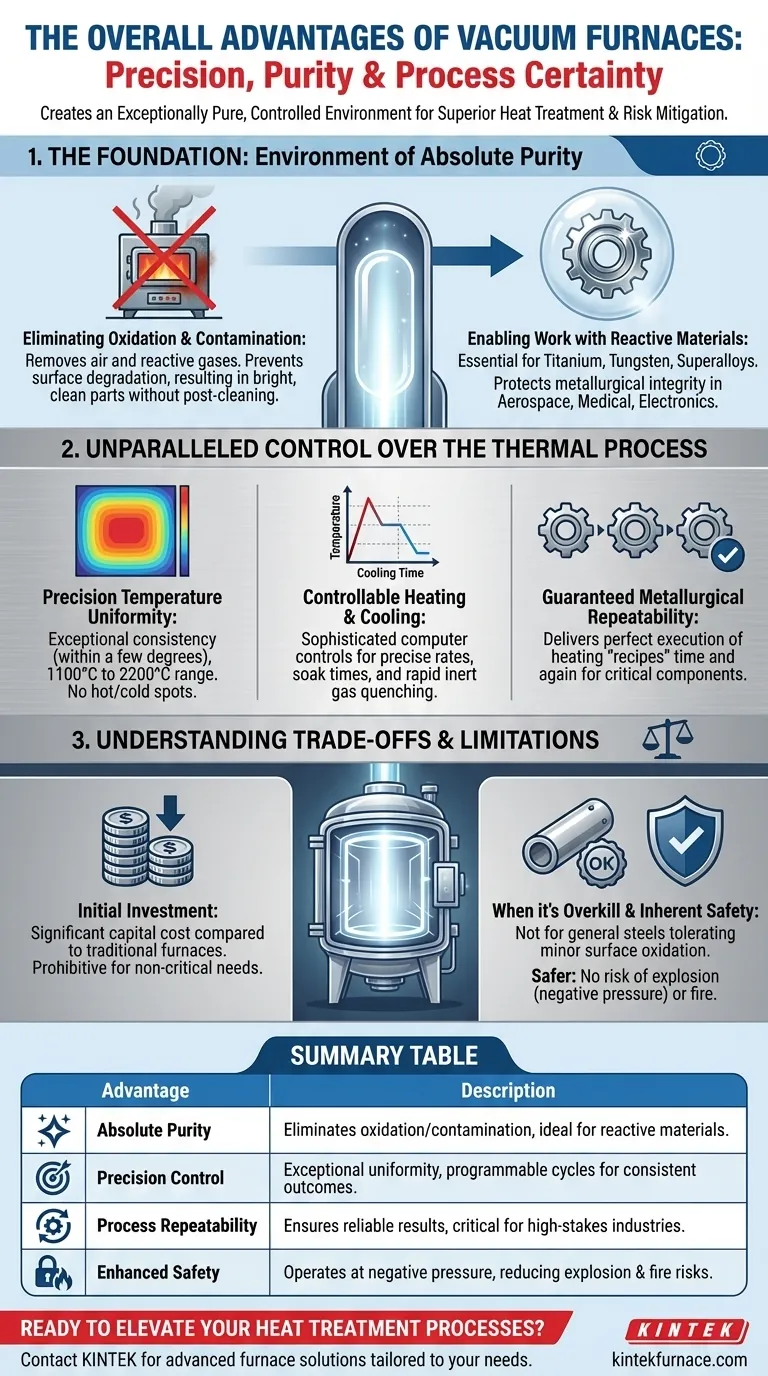ما هي المزايا العامة للأفران المفرغة من الهواء؟ تحقيق النقاء والدقة والقابلية للتكرار دليل مرئي