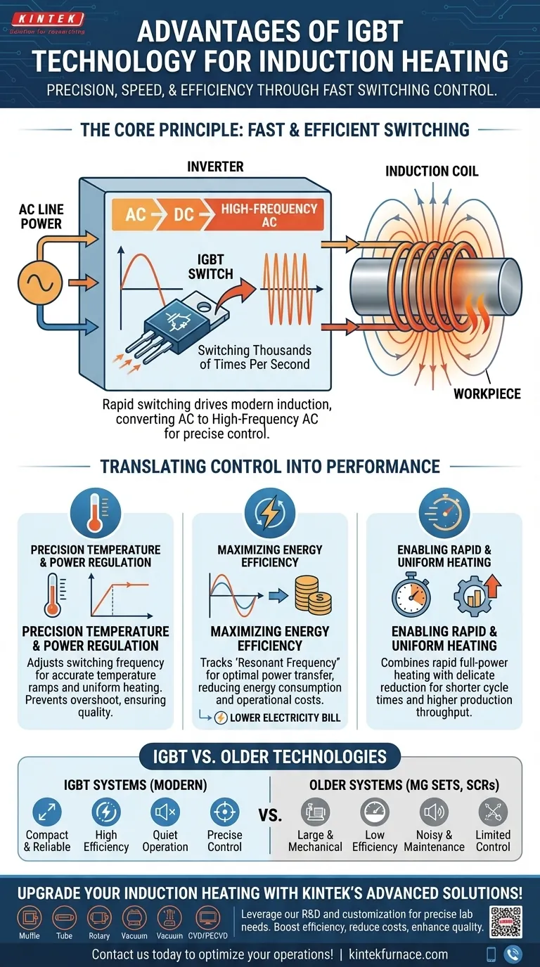 What makes IGBT technology advantageous for induction heating? Achieve Precision, Efficiency, and Speed Visual Guide