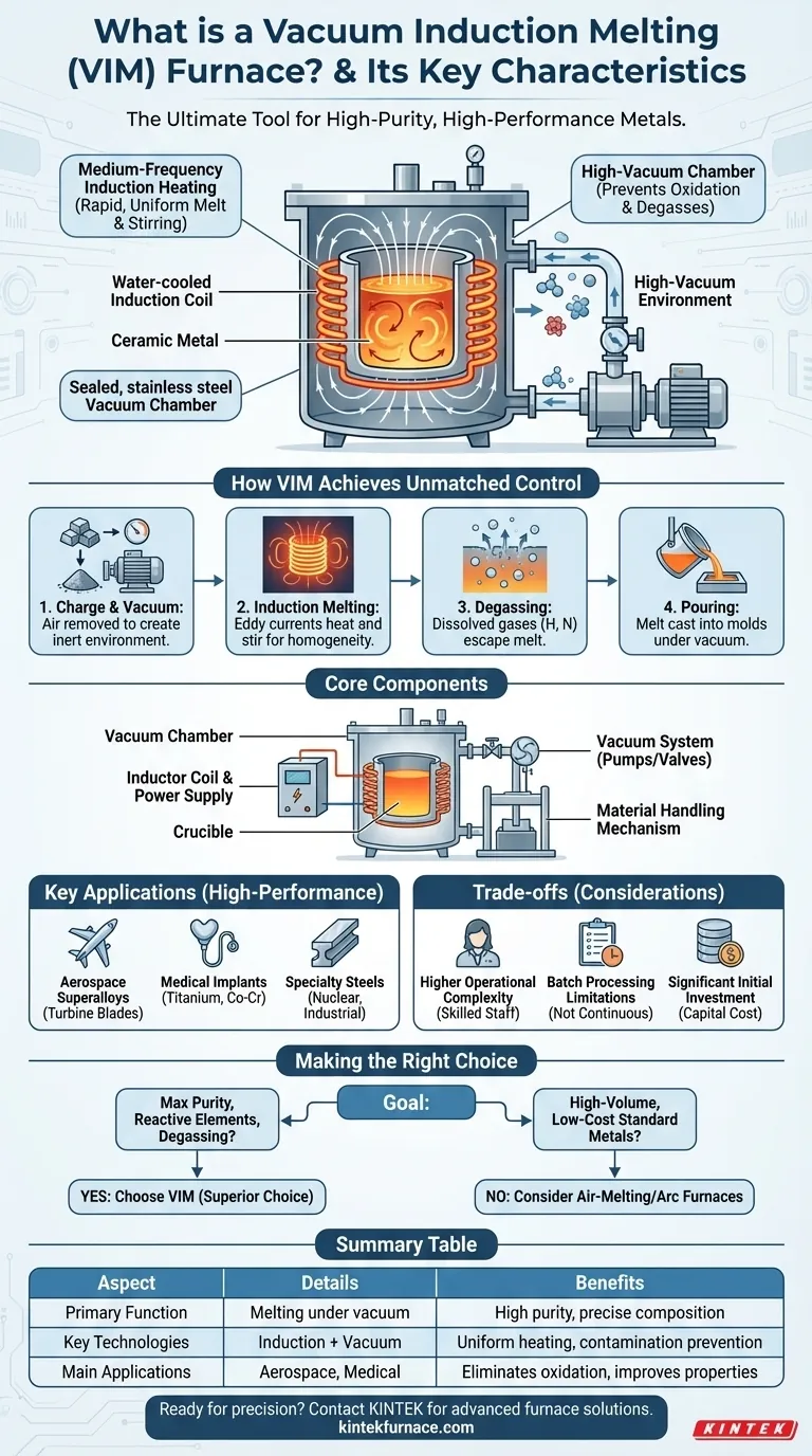 真空誘導溶解（VIM）炉とは何か、その主な特徴は何ですか？高純度金属の製造を発見する ビジュアルガイド
