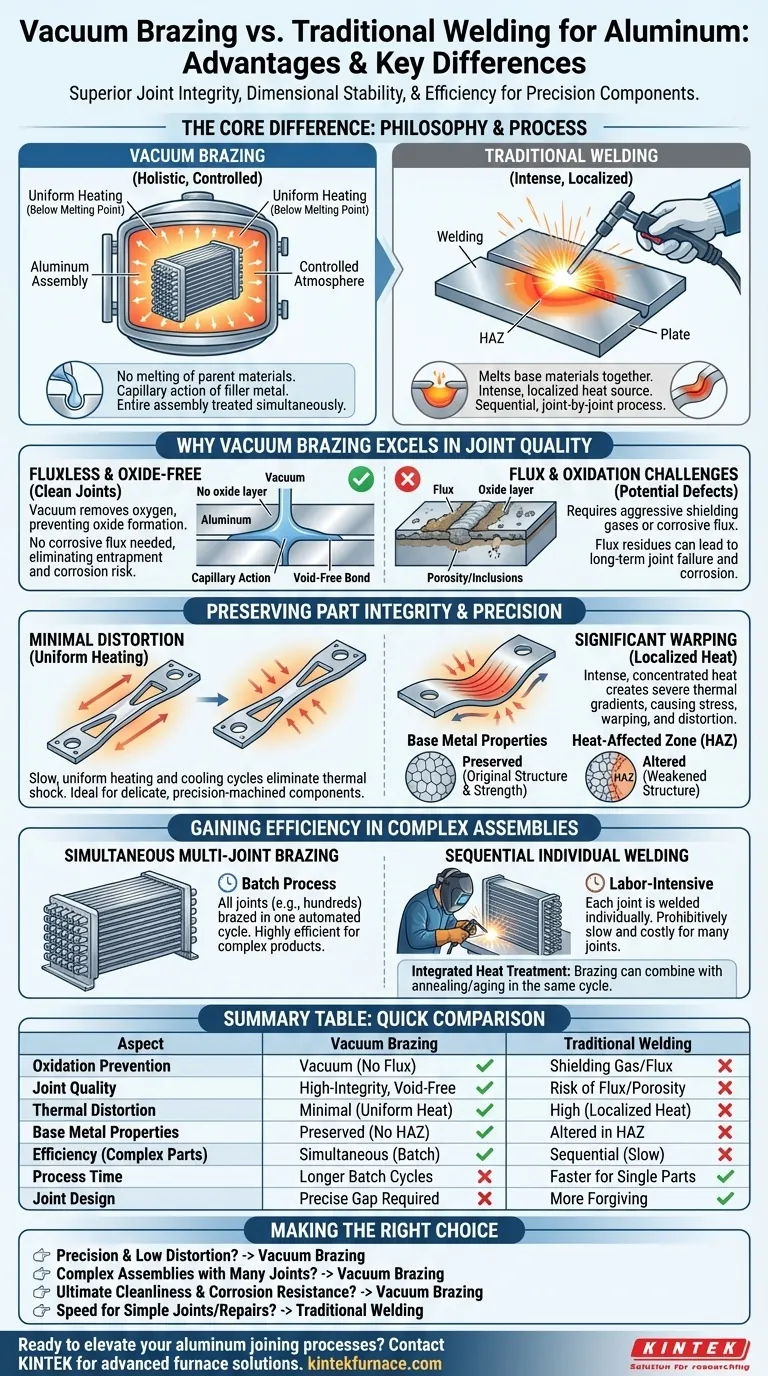 Quels sont les avantages du brasage sous vide de l'aluminium par rapport aux méthodes de soudage traditionnelles ? Intégrité et précision des joints supérieures Guide Visuel