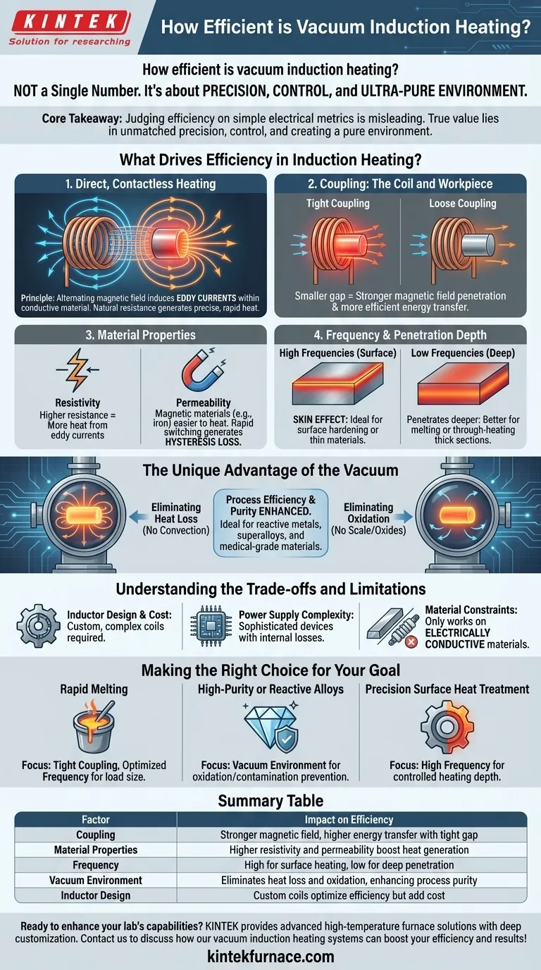 ¿Qué tan eficiente es el calentamiento por inducción al vacío? Logre un control y una pureza inigualables Guía Visual