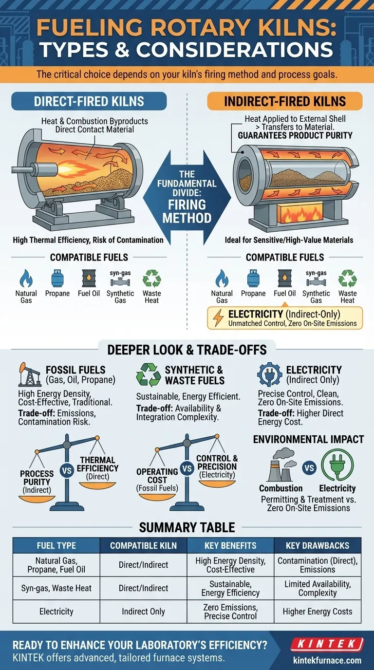 ما هي أنواع الوقود التي يمكن أن تستخدمها الأفران الدوارة؟ حسّن عمليتك بالاختيار الصحيح دليل مرئي