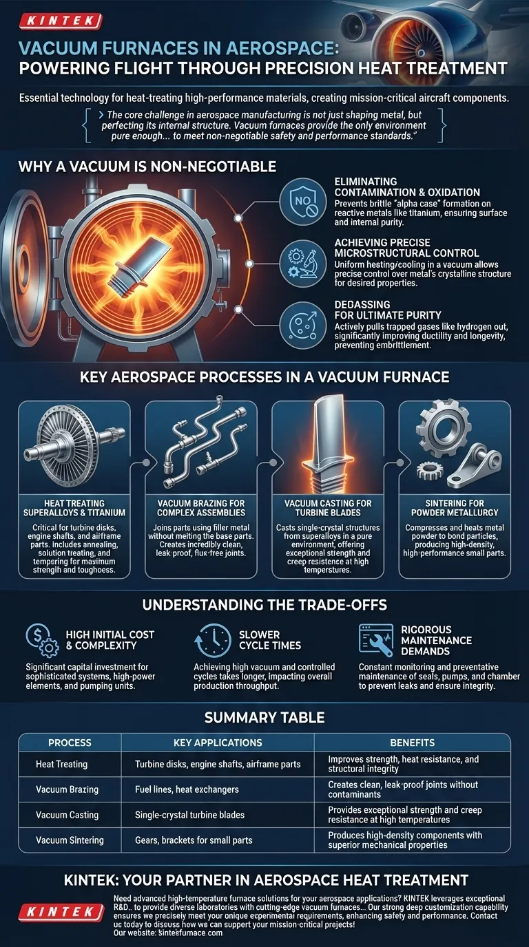 Como os fornos a vácuo são usados na indústria aeroespacial? Aprimore a segurança e o desempenho na aviação Guia Visual