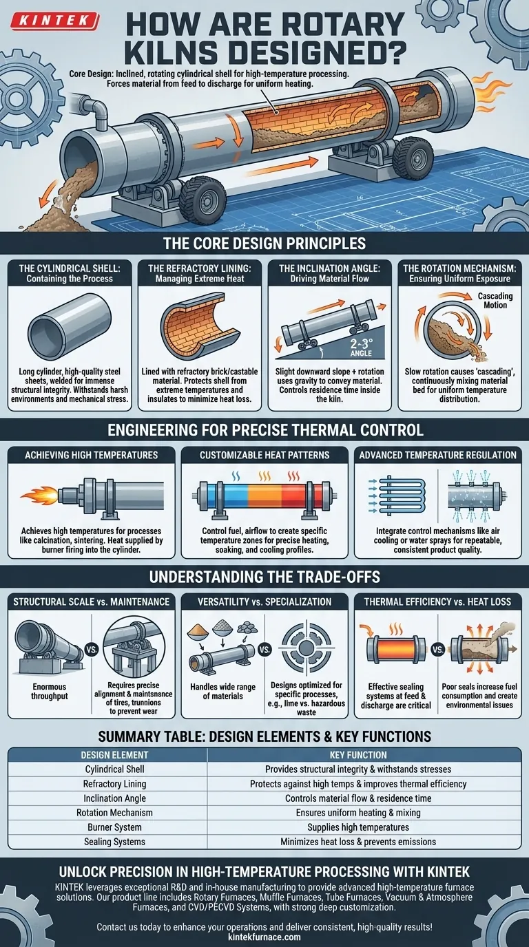 ¿Cómo se diseñan los hornos rotatorios? Domine el procesamiento a alta temperatura con ingeniería de precisión Guía Visual