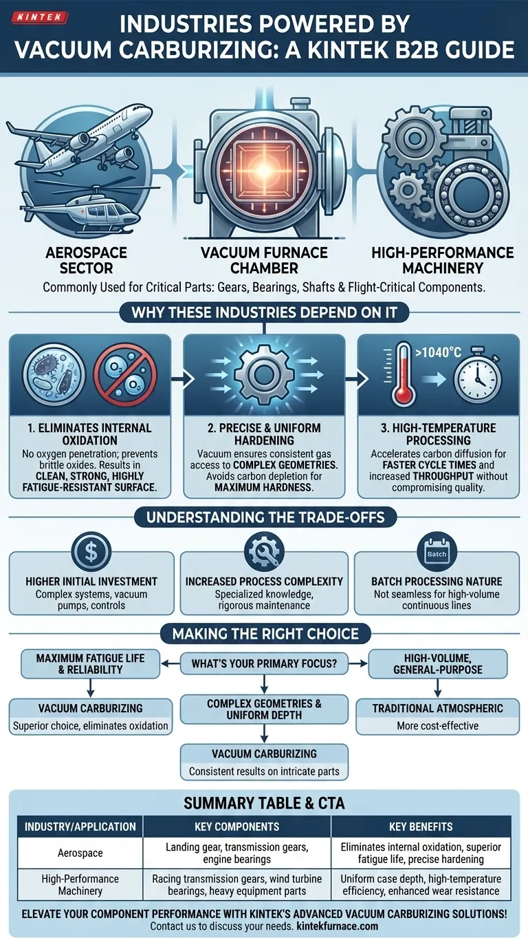 In which industries is the vacuum carburizing furnace commonly used? Essential for Aerospace and High-Performance Machinery Visual Guide