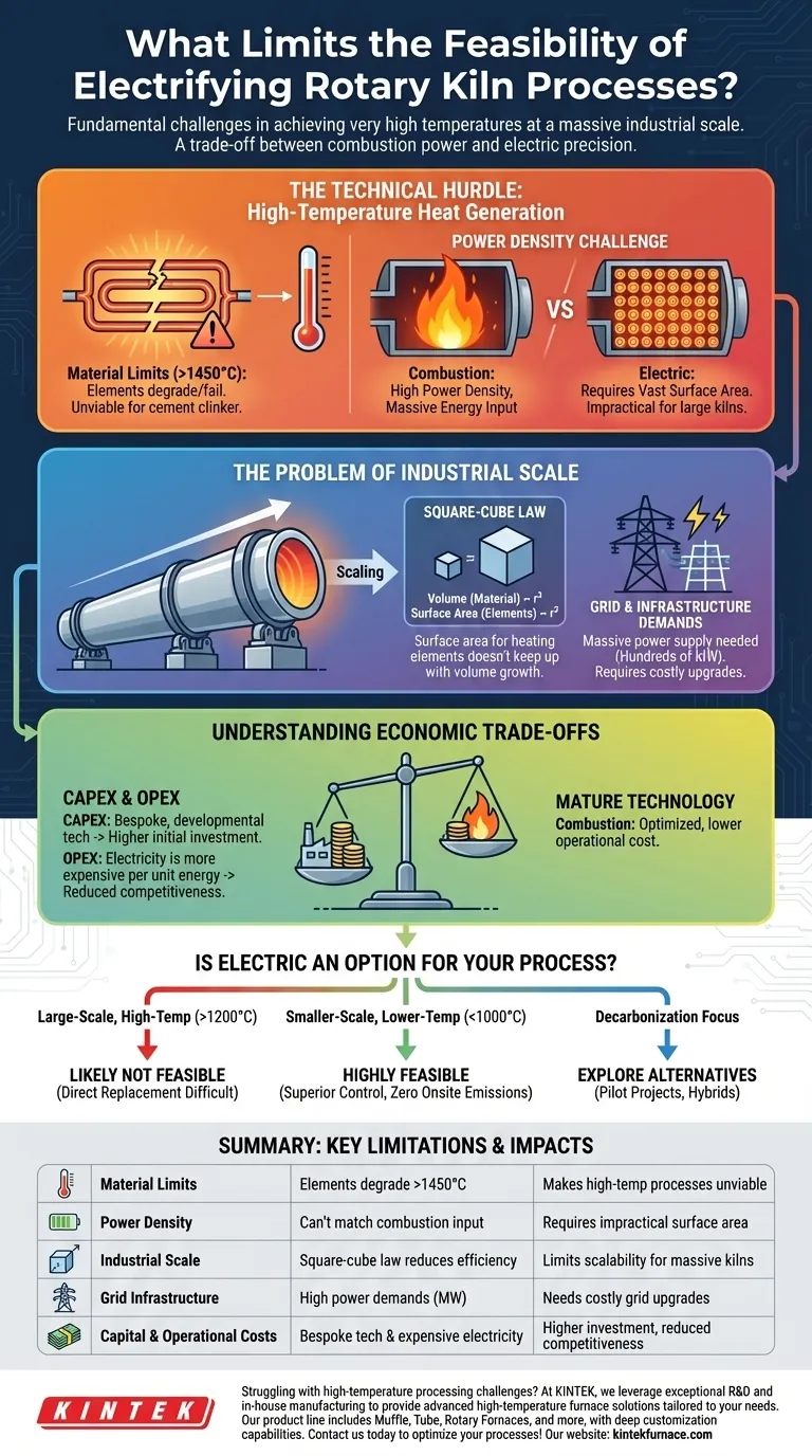 哪些因素限制了回转窑工艺电气化的可行性？关键技术和经济障碍 图解指南