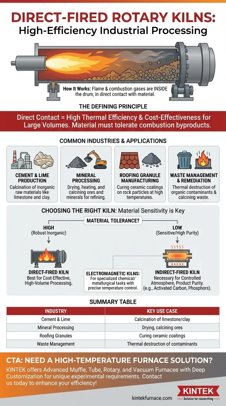 ¿Qué industrias utilizan comúnmente hornos rotatorios de fuego directo? Sectores clave para el procesamiento a alta temperatura Guía Visual
